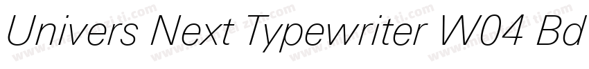 Univers Next Typewriter W04 Bd字体转换